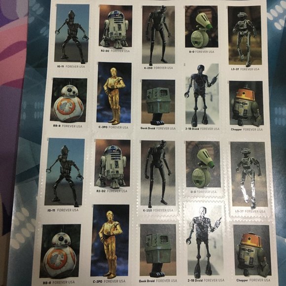 Other - 2021 USPS US Permanent Stamps, Star Wars, Robot Stamps